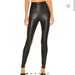 Commando Faux Leather Animal Legging in Croc sz L #P3